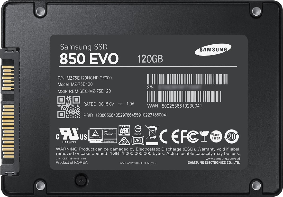 Samsung Pro / 850 EVO versus 840 EVO and SSD Series