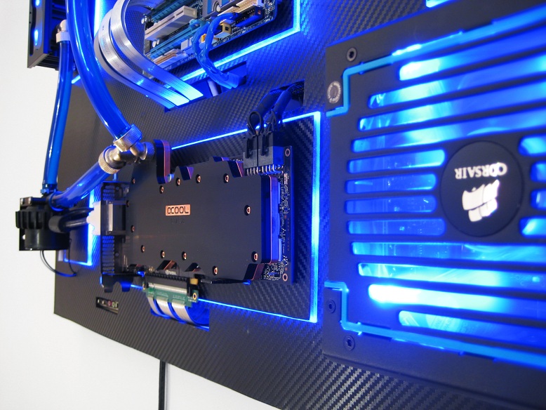 Gallery Of An Awesome Wall Mounted Custom Pc With Beautiful Liquid