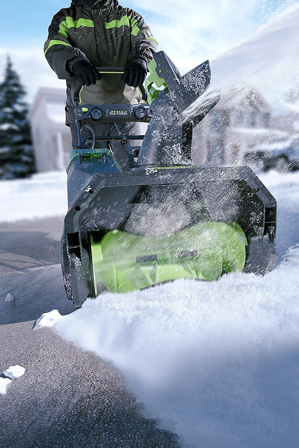 Batterypowered snow blowers comparison for the next minor snowpocalypse Greenworks vs. Snow