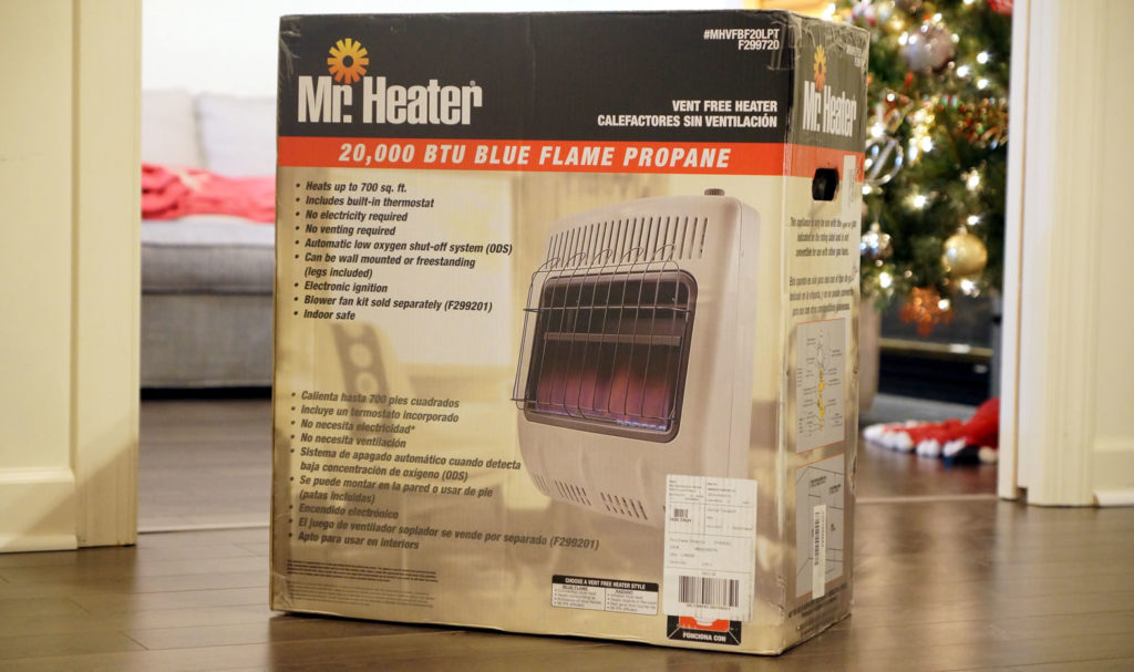 Heater Vent Free Blue Flame Propane Heater 20,000 BTU/Blower Not Included Mr