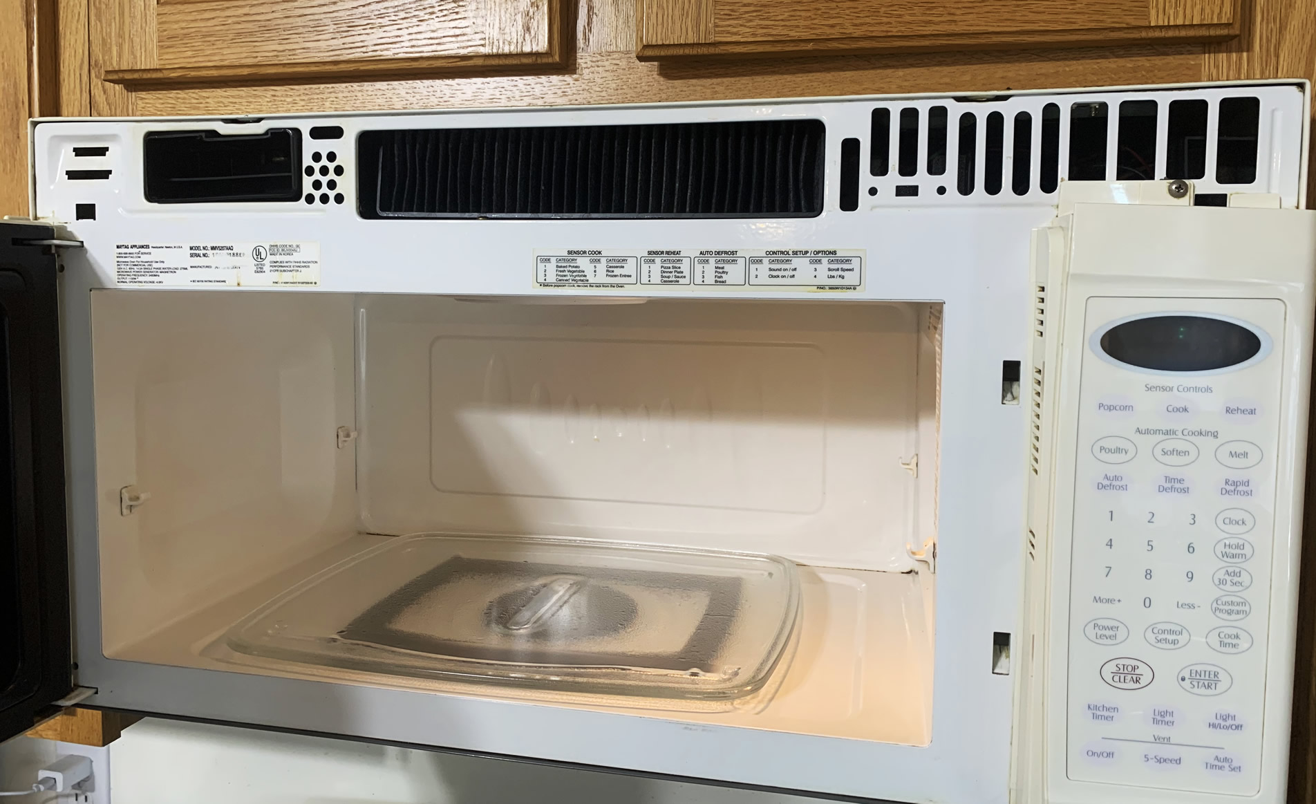 Microwave with Exhaust Fan might have an additional top air filter and